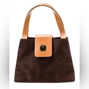 MCM Nylon Top Handle Bag